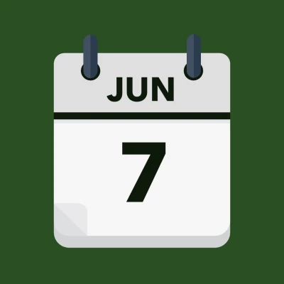 Calendar icon showing 7th June