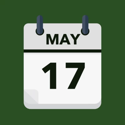 Calendar icon showing 17th May