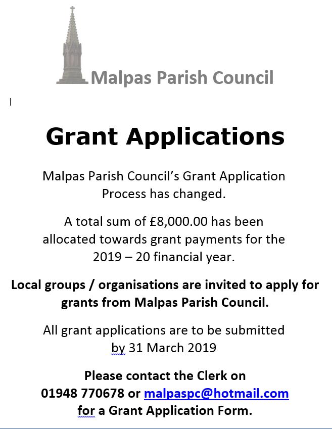 2019 grant applications
