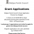 2019 grant applications