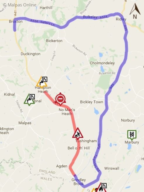 A41 closure