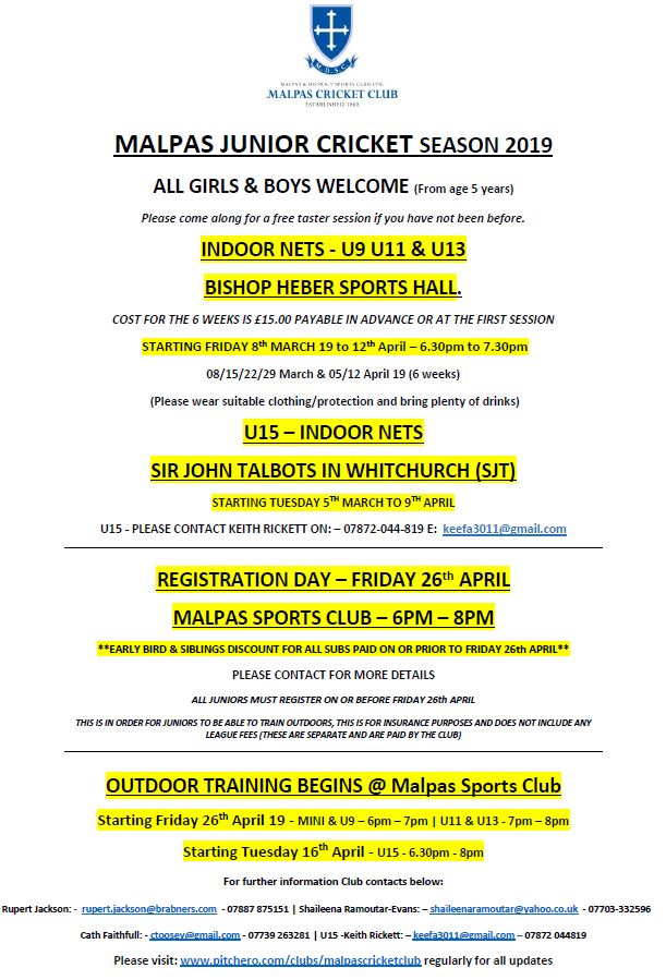 malpas cricket club