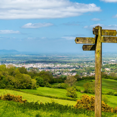 Rural Path Signpost