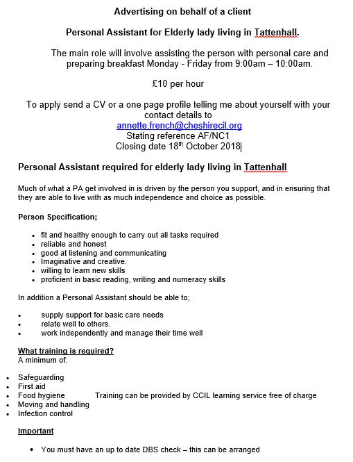 Temporary Job