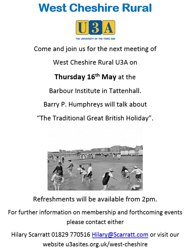 U3a May 2019