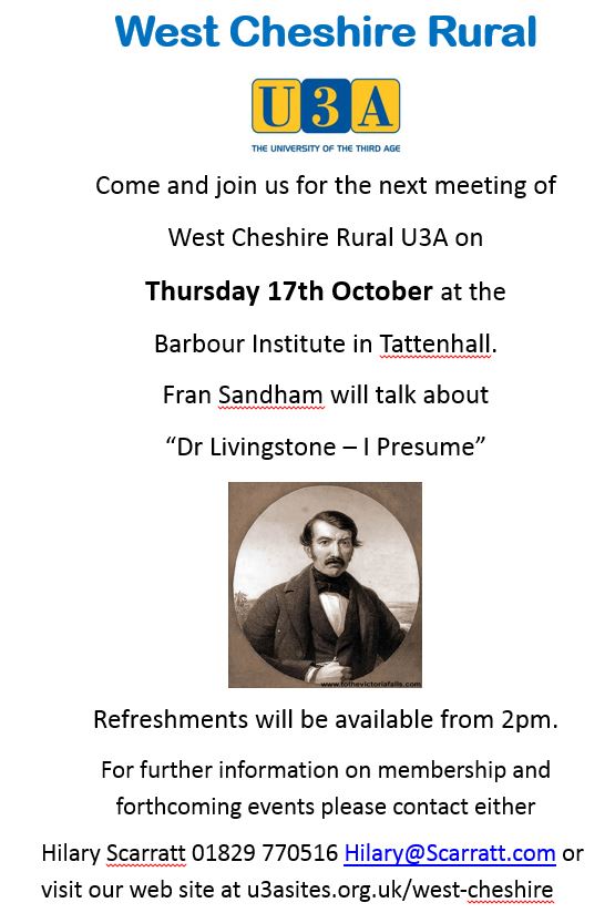 U3a October 2019